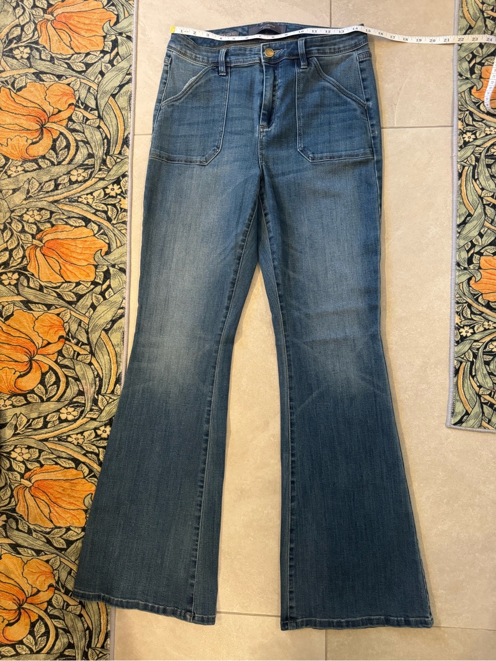 The Limited Women's Dark Blue Flared Jeans